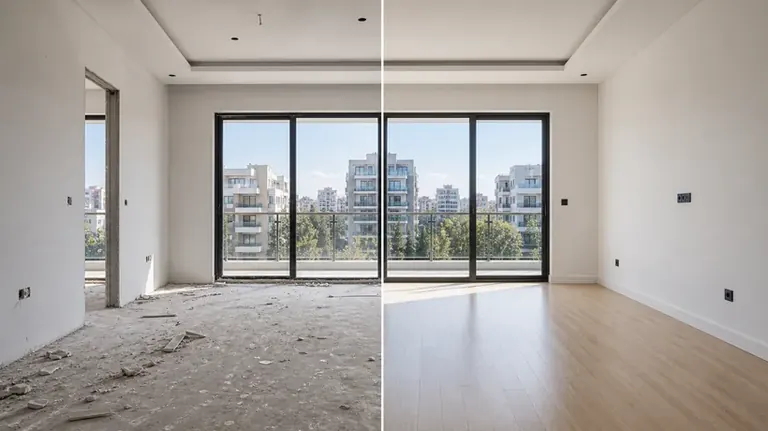 İnşaat Sonrası Daire Temizliği öncesi ve sonrası